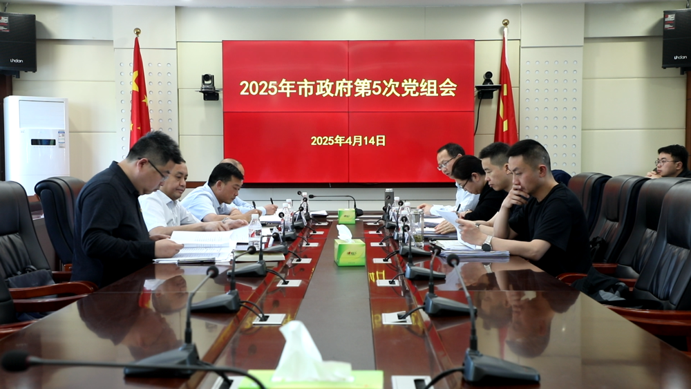 2025年度市政府第五次党组会议召开