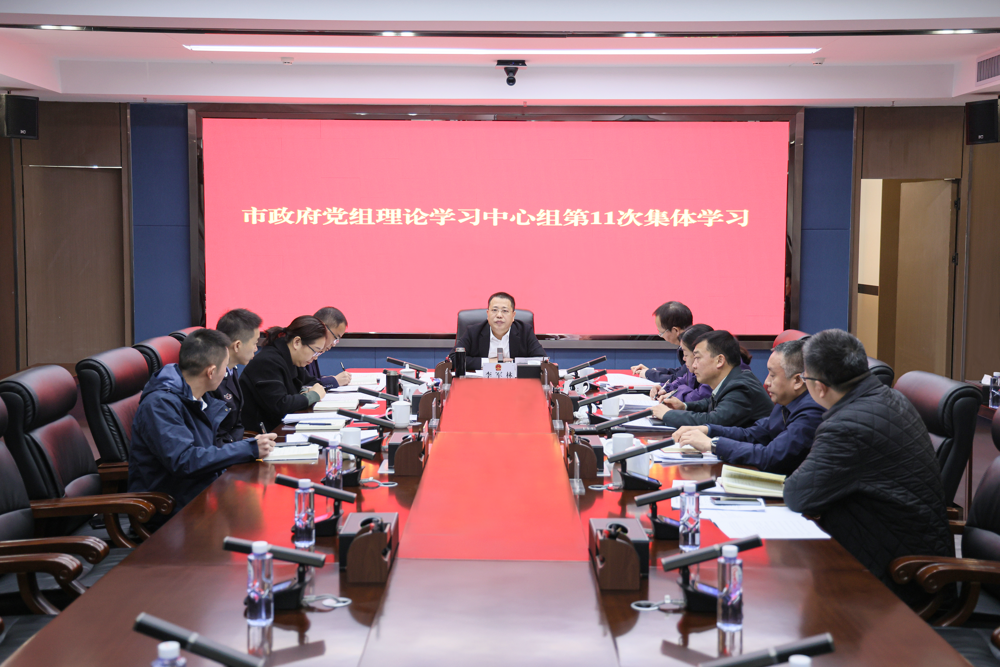 市政府党组理论学习中心组第11次集体学习暨市政府第17次党组会议召开