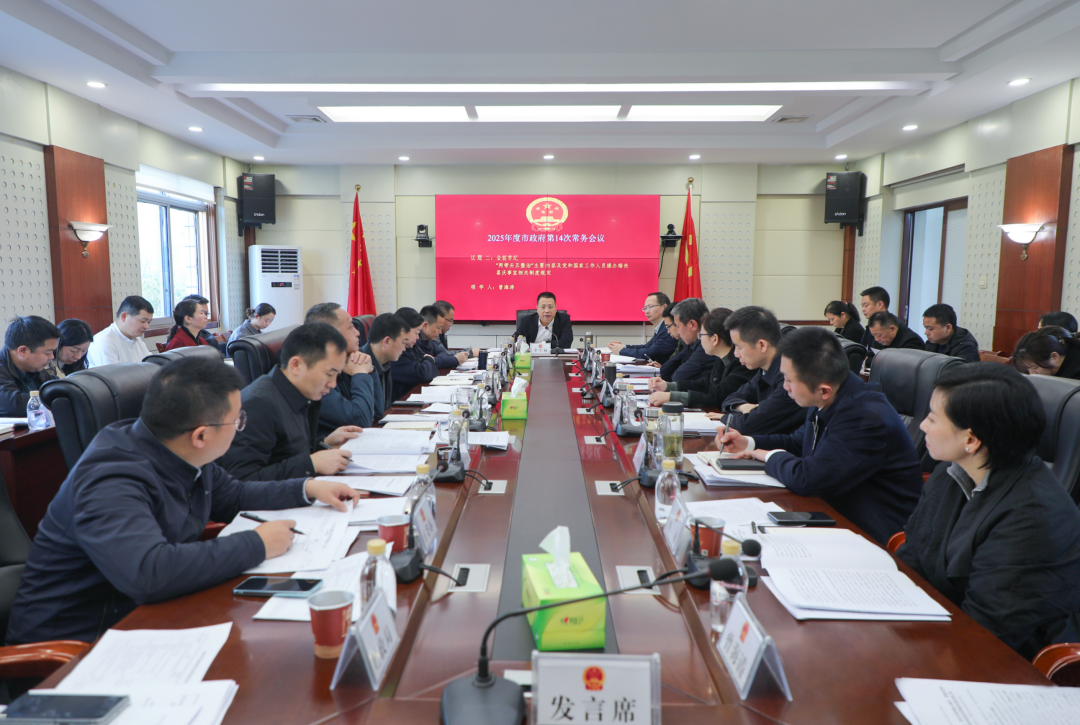 2025年度市政府第14次常务会议召开
