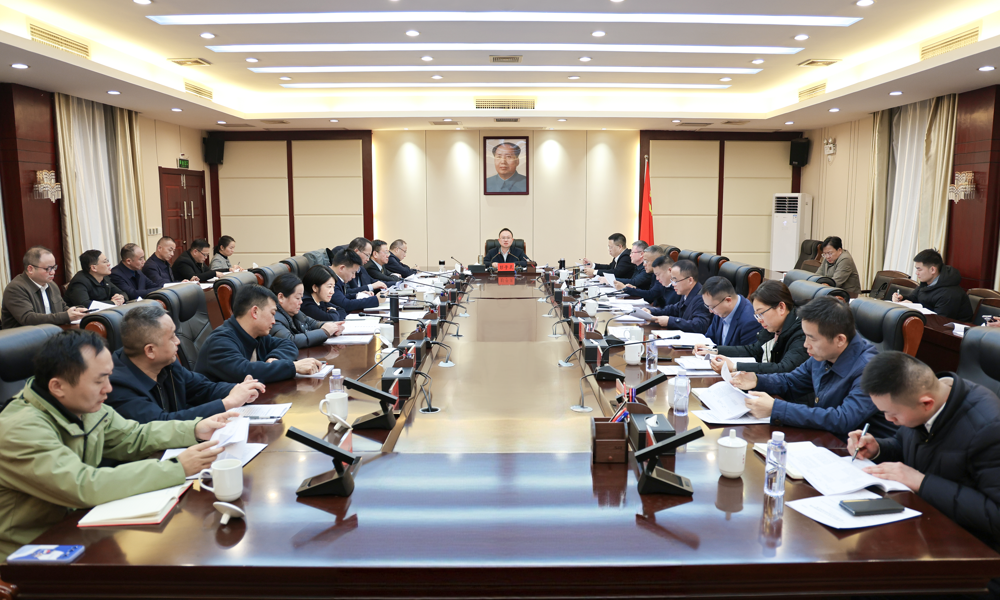 彭子晟主持召开中共津市市委2025年度第35次常委会