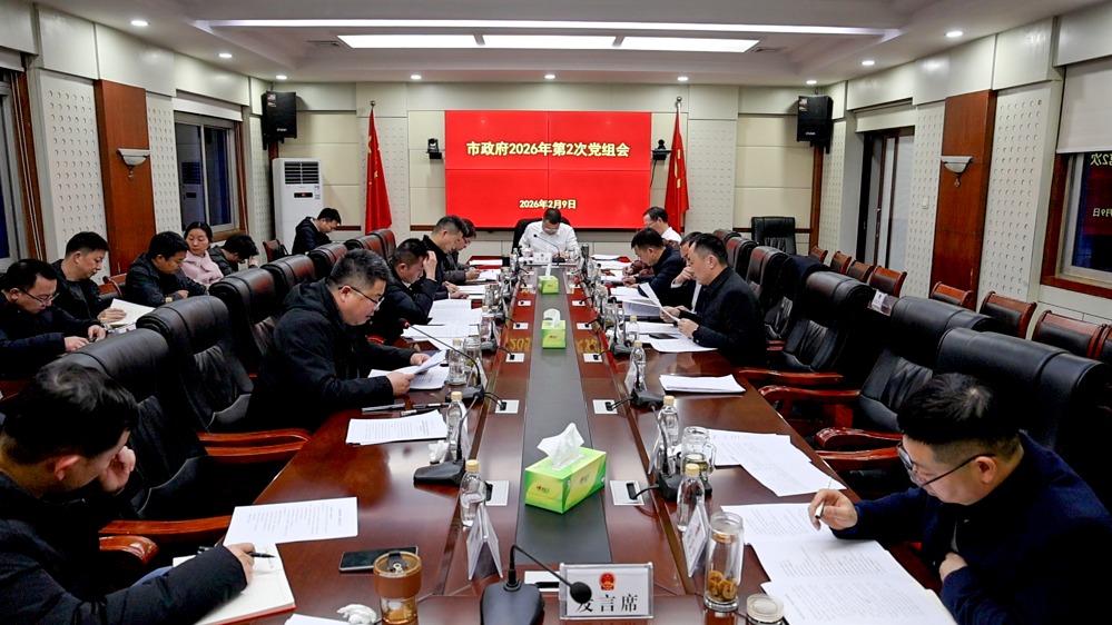 李军林主持召开2026年市政府第2次党组会