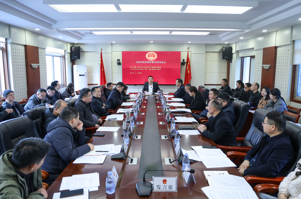 李军林主持召开2026年度市政府第5次常务会议
